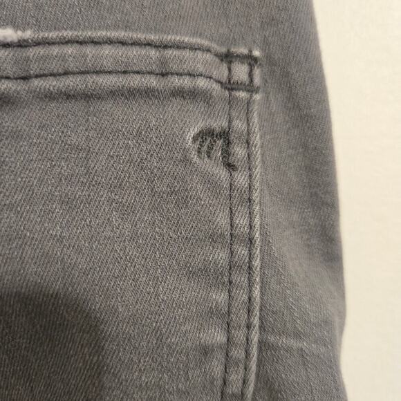 Madewell Women’s High Rise Distressed Skinny Jeans Size 29 Gray Denim - Picture 12 of 15